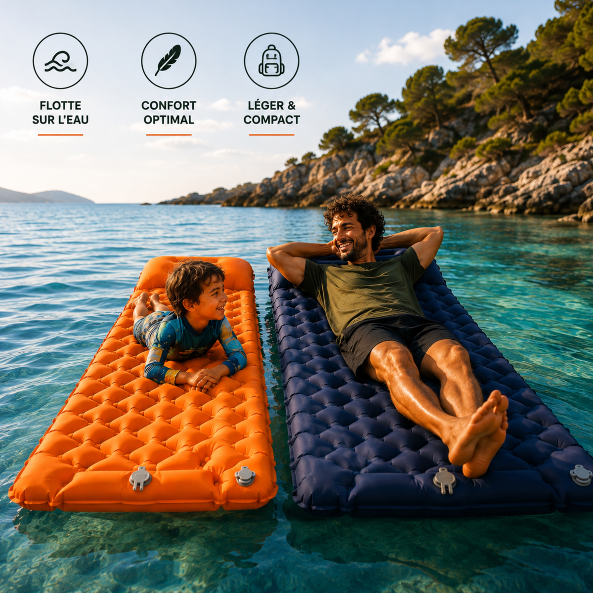 NOMAD REST - Matelas gonflable polyvalent